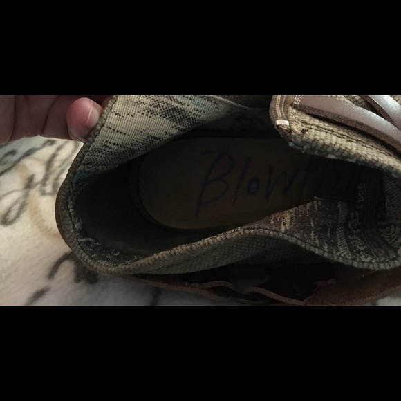 Blowfish open toe canvas fashion boots - Picture 4 of 10